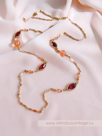 1928 JEWELRY Цепочка с безелями «Желание»