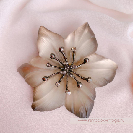 ALEXIS BITTAR Брошь «Дивный дымчатый цветок» ALEXIS BITTAR Брошь «Дивный дымчатый цветок»