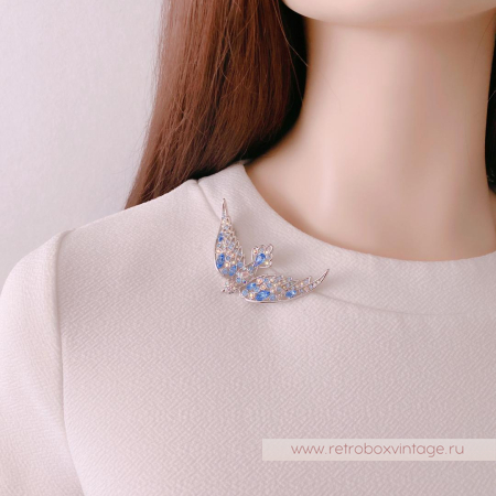 NOLAN MILLER Брошь «Синяя птица мечты»