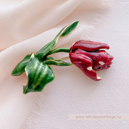 MFA Брошь «Красный тюльпан»