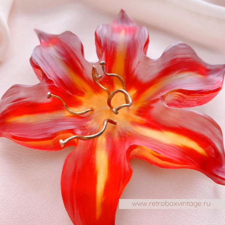 ALEXIS BITTAR Брошь «Аленький цветочек»