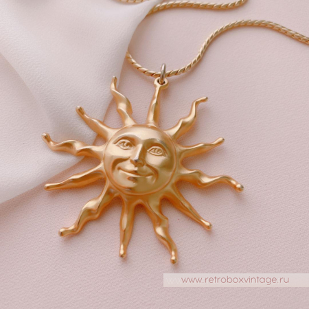 ANNE KLEIN Кулон на цепочке «Золотое солнце»