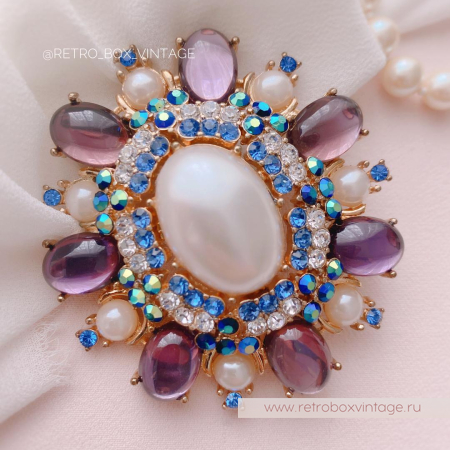 JOAN RIVERS Брошь «Аметистовая нежность» (уценка)