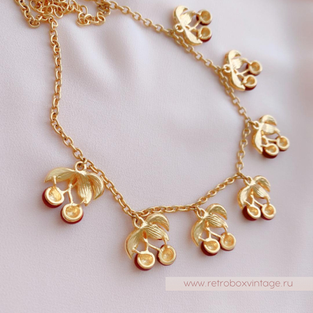 JOAN RIVERS Комплект «Спелая вишня» колье и серьги