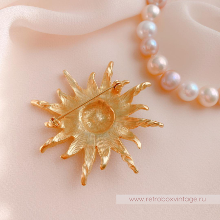 ANNE KLEIN Брошь «Солнышко»