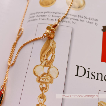 NAPIER DISNEY Ожерелье и серьги «Микки Маус в красной шапочке»
