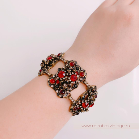 SWEET ROMANCE Браслет «Вечная любовь: гранатовое стекло»