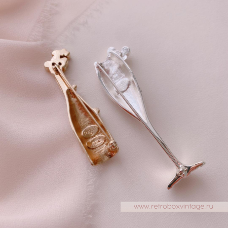 CAROLEE Брошь «Бутылка игристого шампанского»