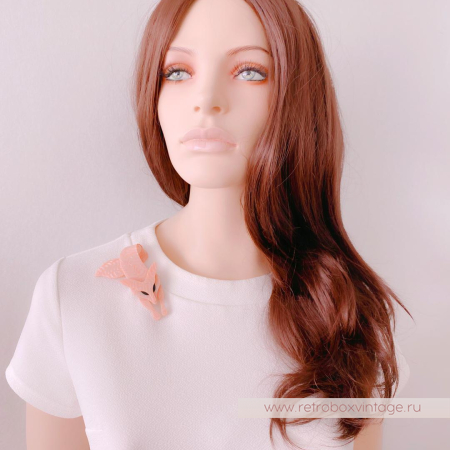 LEA STEIN Брошь «Персиковая лиса»