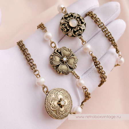 SWEET ROMANCE Ожерелье «Кельтский клевер: бронза»