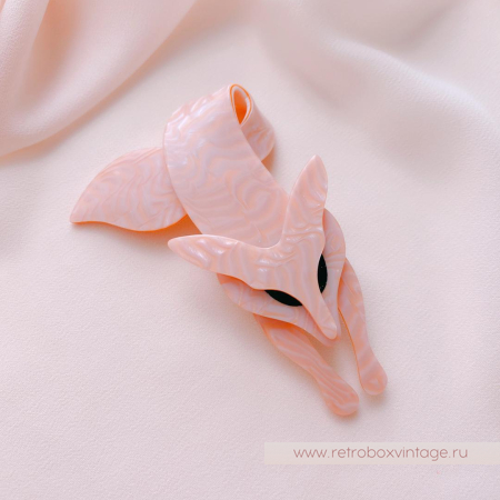 LEA STEIN Брошь «Персиковая лиса»