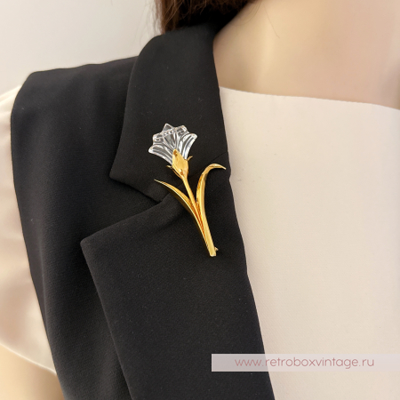 SWAROVSKI Брошь "Хрустальная лилия" Коллекция Crystal Memories