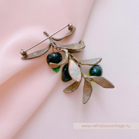 MICHAEL MICHAUD Брошь «Веточка оливы»