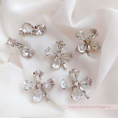 TRIFARI Парные броши и клипсы «Сказочный клевер» (1948 год)