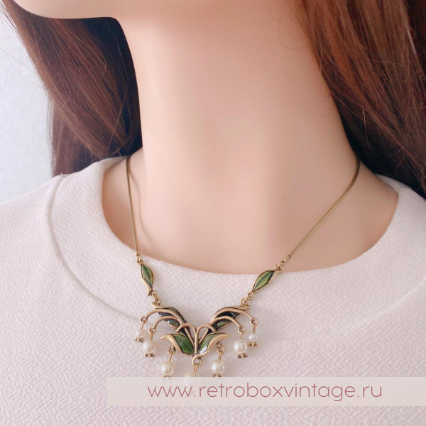 SWEET ROMANCE Колье «Жемчужные ландыши»