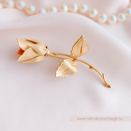 GIOVANNI Брошь «Легенда о рождественской розе: золото»