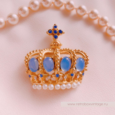 Брошь «Корона голубых кровей» NO NAME 