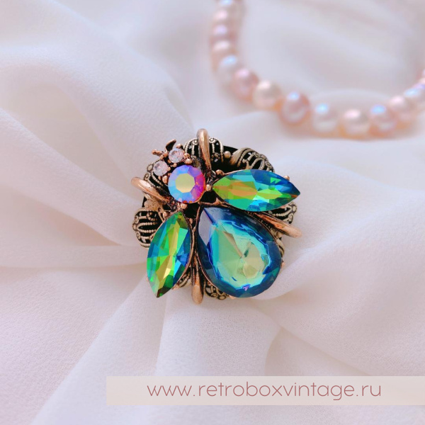 SWEET ROMANCE Кольцо «Радужная пчелка»