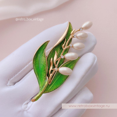 MONET Брошь «Майский ландыш»