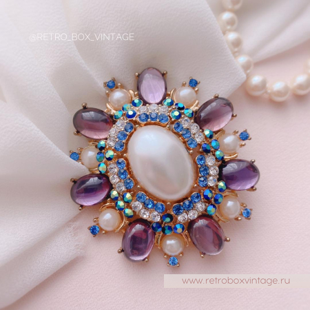 JOAN RIVERS Брошь «Аметистовая нежность» (уценка)