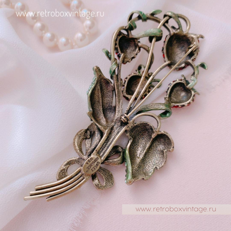 SWEET ROMANCE Брошь «Спелая земляника»