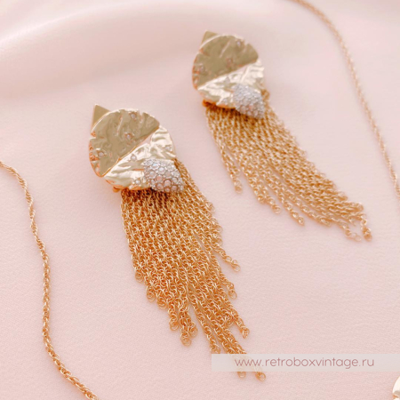 ALEXIS BITTAR Комплект «Полет кометы» кулон на цепочке и серьги