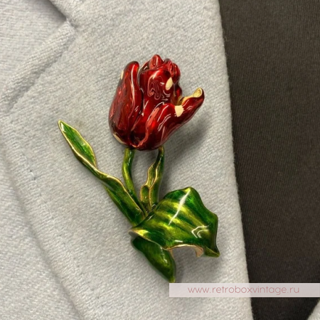 MFA Брошь «Красный тюльпан»