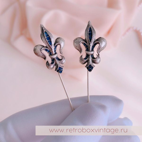 SWEET ROMANCE Брошь-стик «Флер де лис — королевская лилия: бронза»