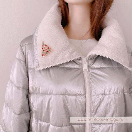 MONET Брошь «Кристальная елочка»