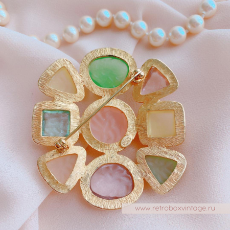 JOAN RIVERS Комплект «Шанель-пастель» (брошь и серьги)