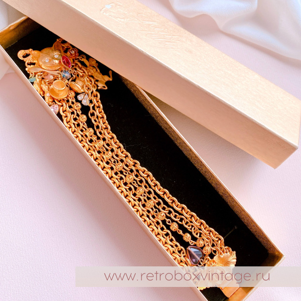 KIRKS FOLLY Браслет "Сказки Чеширского кота" размер L Коллекция "Алиса в стране чудес"