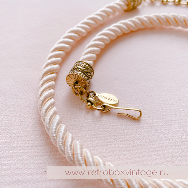 HEIDI DAUS Шнур-корд «Элегантные чувства: сливочный пломбир»