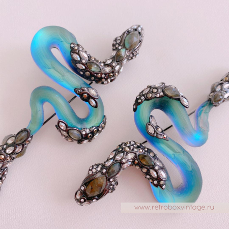 ALEXIS BITTAR Комплект «Магические имперские змеи: брошь, кольцо, браслет»