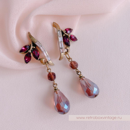 SWEET ROMANCE Серьги «Джульетта: аметист»
