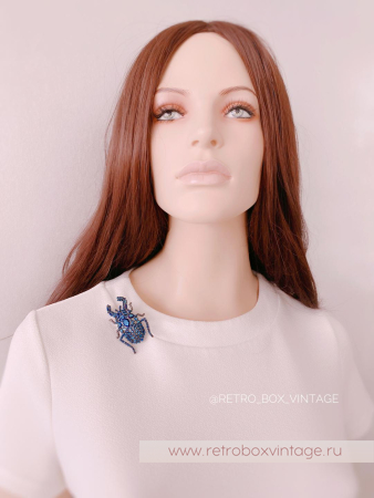 VERA WANG Брошь «Кристальный жук»