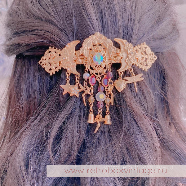 KIRKS FOLLY Заколка-автомат для волос «Сказка двух лун»