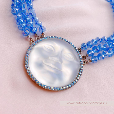 KIRKS FOLLY Колье «Голубая императрица-луна»