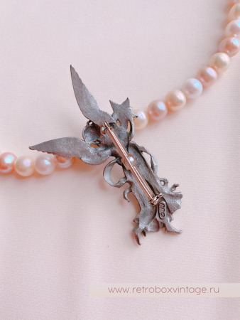 JJ / JONET JEWELRY Брошь «Ангел утренней звезды: серебро»