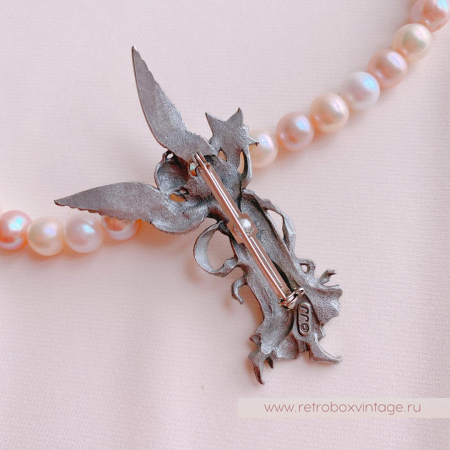 JJ / JONET JEWELRY Брошь «Ангел утренней звезды: серебро»