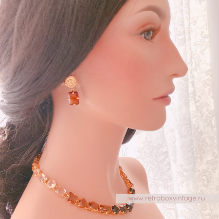 CAROLEE Ожерелье «Кристальная амбра»