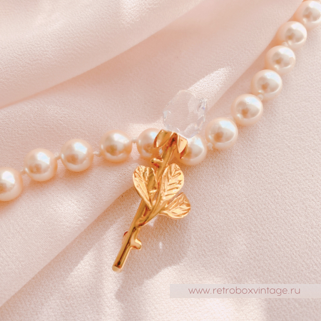 SWAROVSKI Брошь "Хрустальная роза малая" Коллекция Crystal Memories