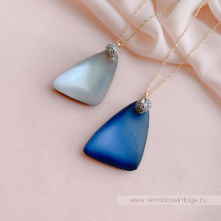 ALEXIS BITTAR Кулон на цепочке «Осколки серебристого метеорита»