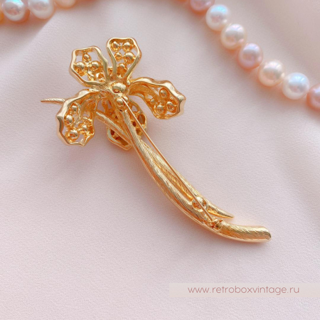 NOLAN MILLER Брошь «Кристальный ирис Тифани» NOLAN MILLER Брошь «Кристальный ирис Тифани»