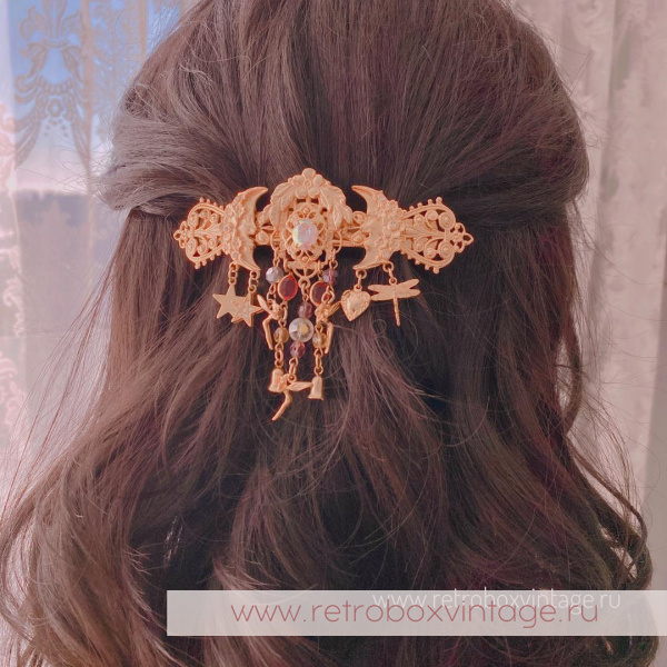 KIRKS FOLLY Заколка-автомат для волос «Сказка двух лун»