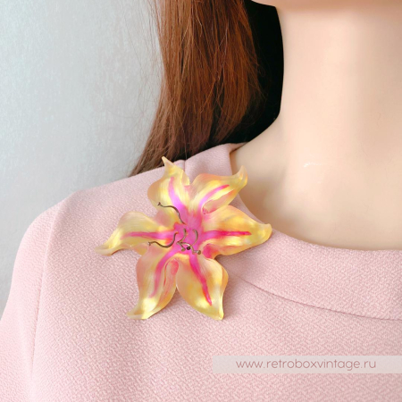 ALEXIS BITTAR Брошь «Цветок рассвета - лилия»