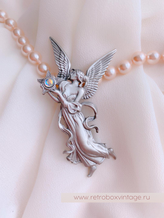 JJ / JONET JEWELRY Брошь «Ангел утренней звезды: серебро»