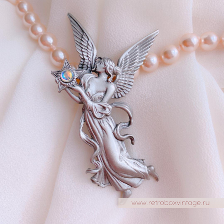 JJ / JONET JEWELRY Брошь «Ангел утренней звезды: серебро»