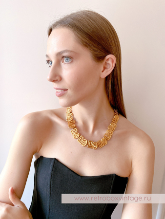 ANNE KLEIN Ожерелье "Золотые арабески"