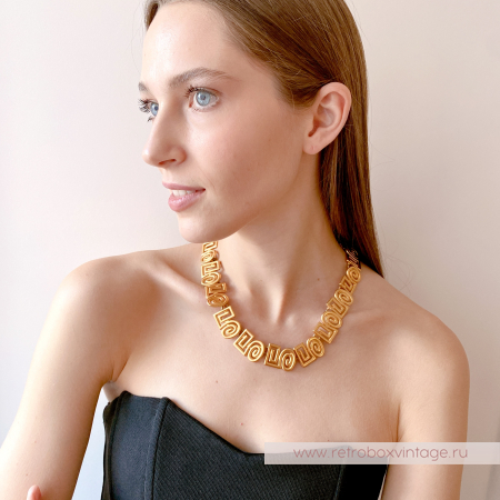 ANNE KLEIN Ожерелье "Золотые арабески"