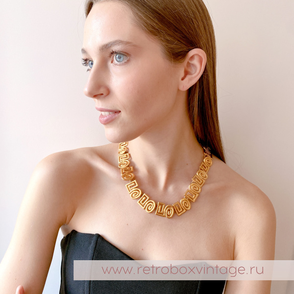 ANNE KLEIN Ожерелье "Золотые арабески"